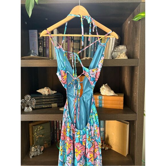 NWT For Love & Lemons Yasmin Multicolor Floral Maxi Dress Size Small $268 MSRP - Picture 7 of 10